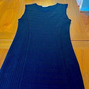 Tory Burch Elegant Navy Sleeveless Dress XL